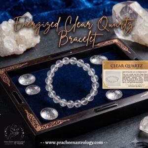 Pracheen Crystals Clear Quartz Bracelet