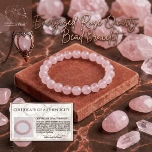 Pracheen Crystals Natural Rose Quartz Bracelet