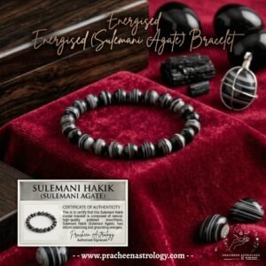 Pracheen Crystals Natural Sulemani Hakik Bracelet