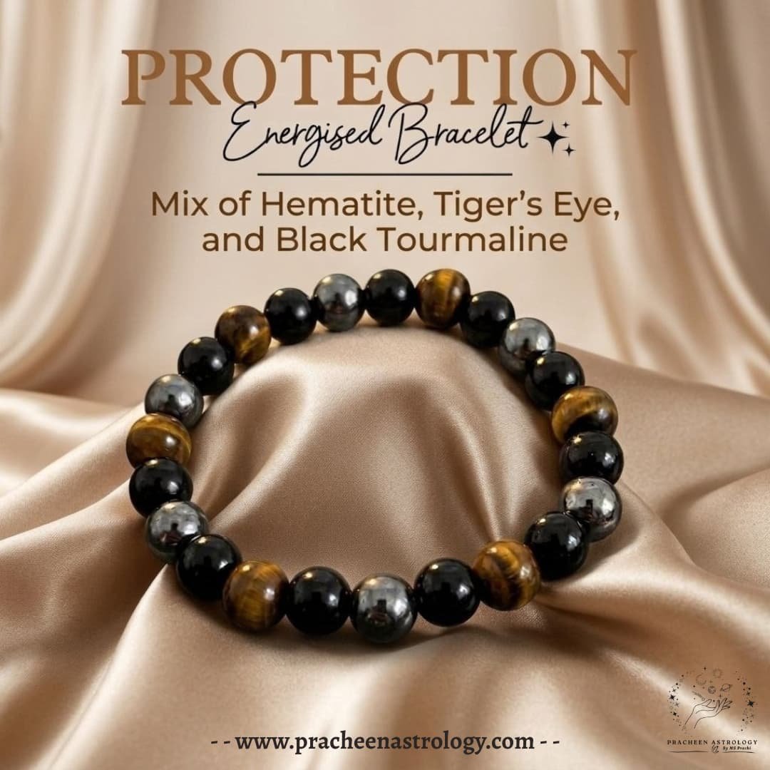 Pracheen Crystals Triple Protection Bracelet Pracheen Crystals Triple Protection Bracelet