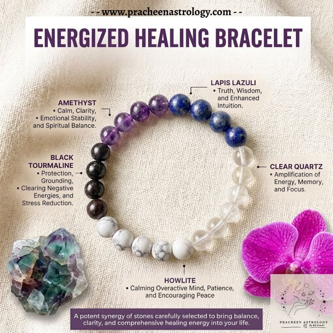 Healing BrPracheen Crystals Healing Braceletacelet Pracheen Crystals Healing Bracelet