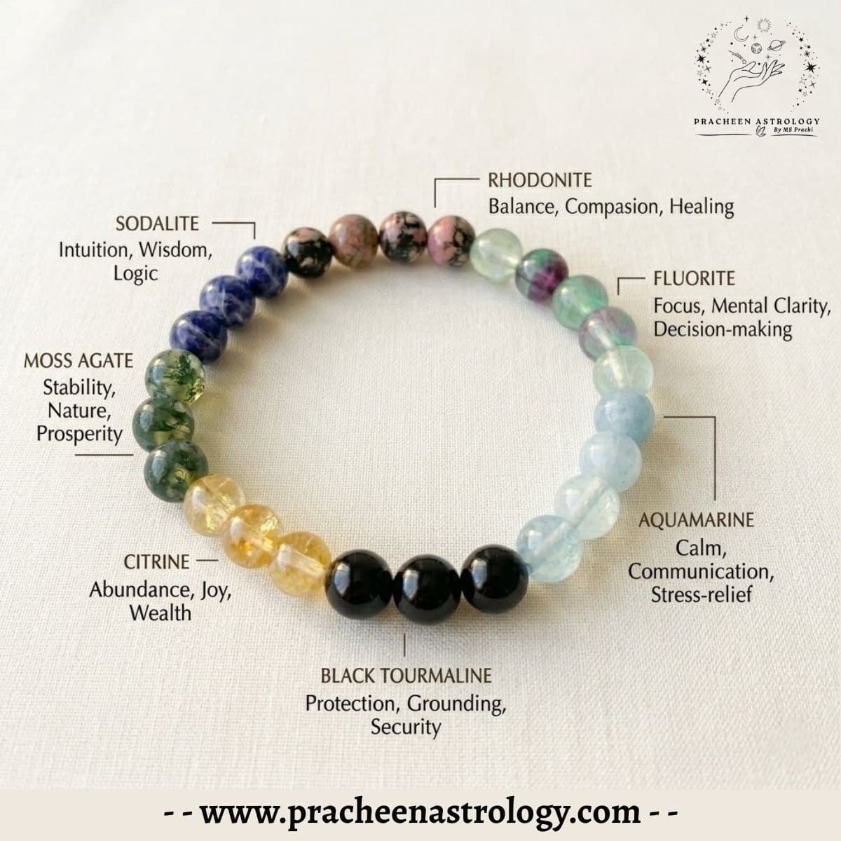 Pracheen Crystals Education Bracelet Pracheen Crystals Education Bracelet