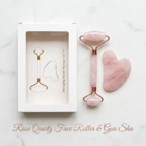 Rose Quartz Face Roller & Gua Sha Tool