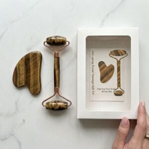 Tiger Eye Face Roller & Gua Sha Tool