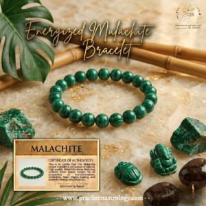Pracheen Crystals Natural Malachite Bracelet