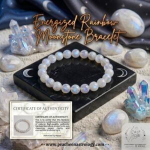 Pracheen Crystals Rainbow Moonstone Bracelet