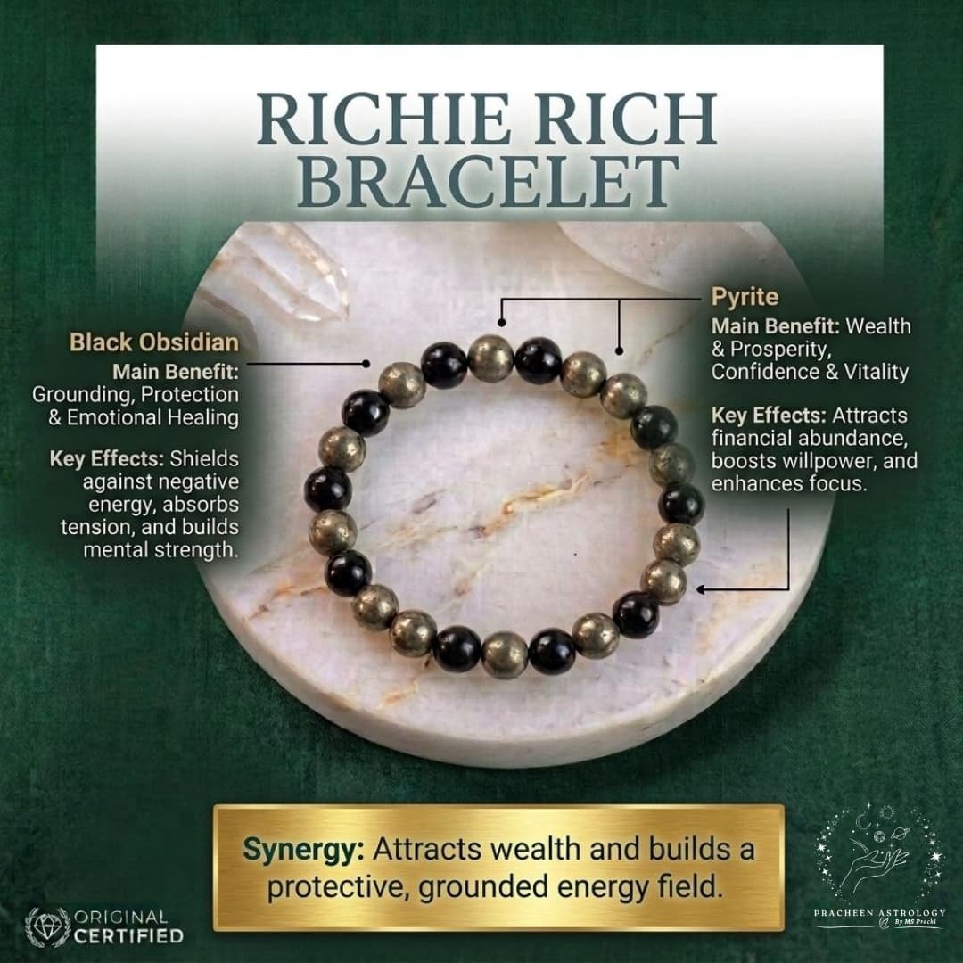 Pracheen Crystals Richie Rich Bracelet Pracheen Crystals Richie Rich Bracelet