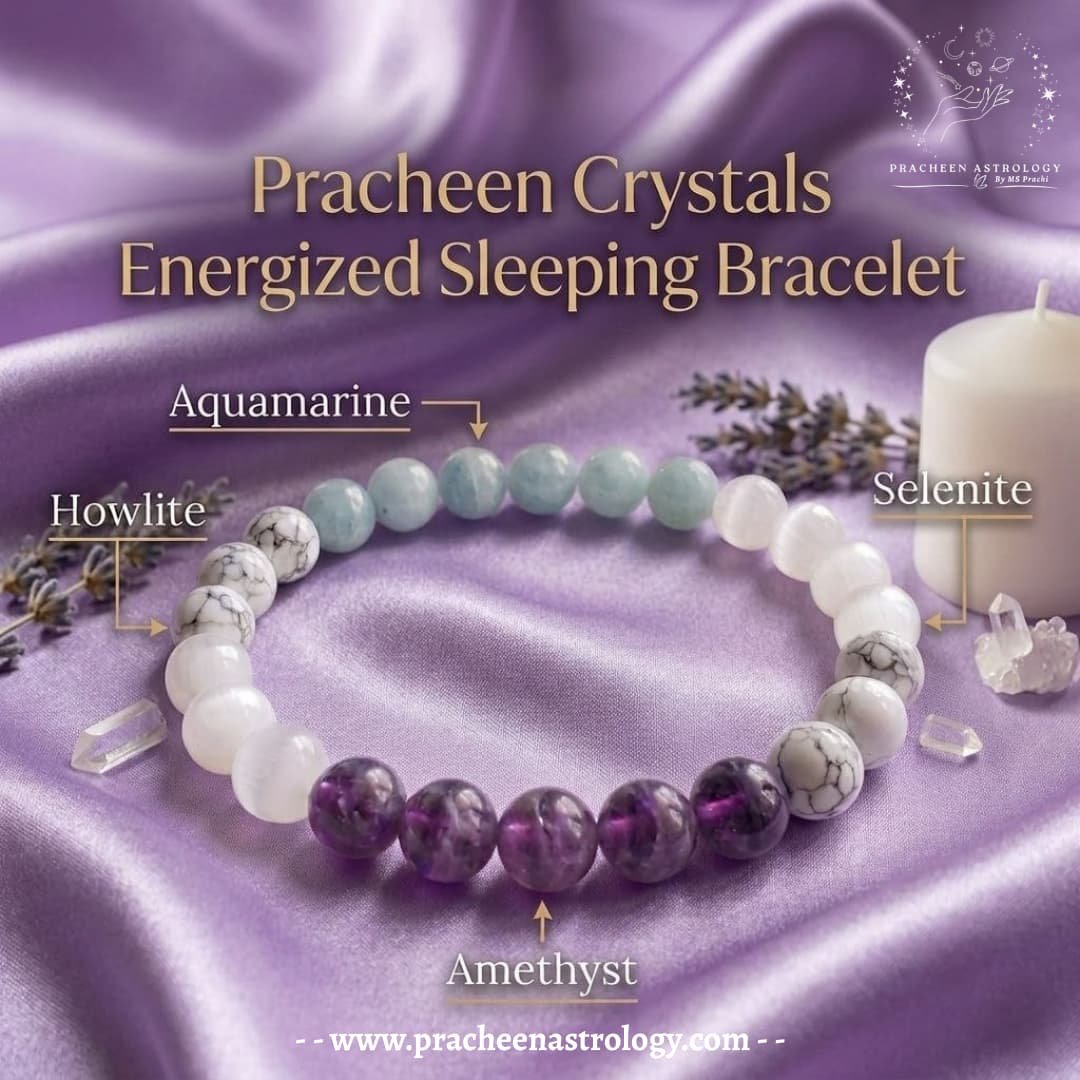 Pracheen Crystals Sleep Support & Insomnia Relief Bracelet Pracheen Crystals Sleep Support & Insomnia Relief Bracelet