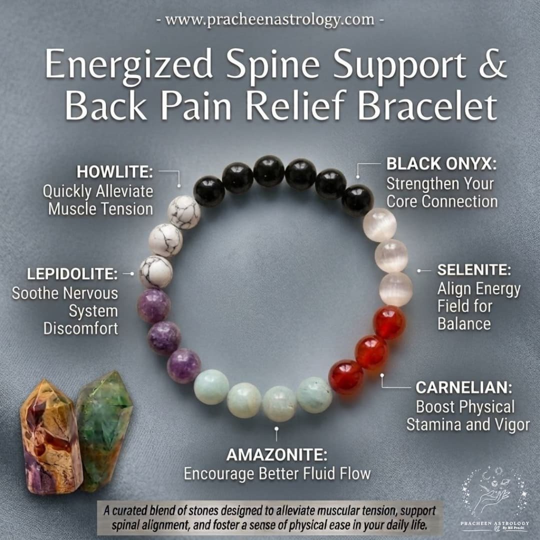 Pracheen Crystals Spine Support & Back Pain Relief Bracelet Pracheen Crystals Spine Support & Back Pain Relief Bracelet