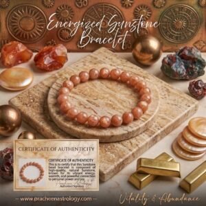 Pracheen Crystals Natural Sunstone Bracelet